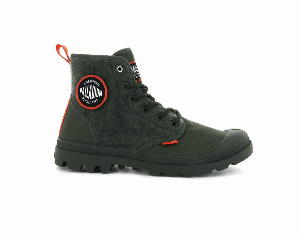 Palladium Pampa Hi Change Mens Boots Olive Australia [OYTWIS-132]